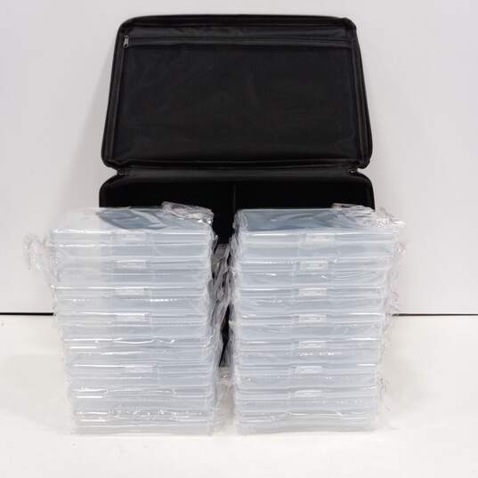 ENGPOW Fireproof Locking Photo Storage Box with 16 Inner Clear Photo Cases image number 2
