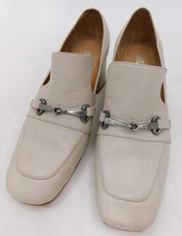 Silent D Cream Color Slip-On Heel Shoes Size Women's 7