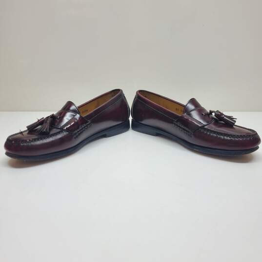 Cole Haan Burgundy Leather Tassel Loafers Men's Size 9.5 D image number 3