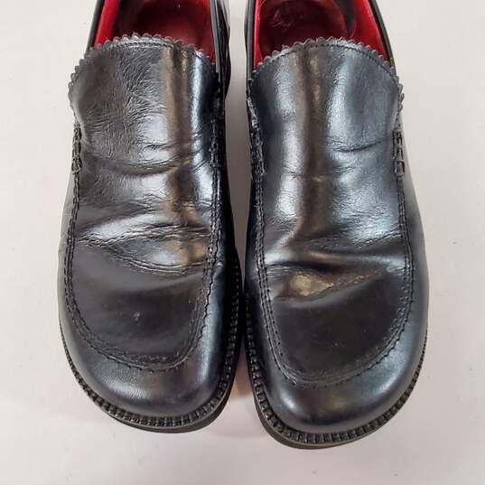 Donald J Pliner Italy Black Leather Slip Loafers Shoes Women's Size 7.5 M image number 6