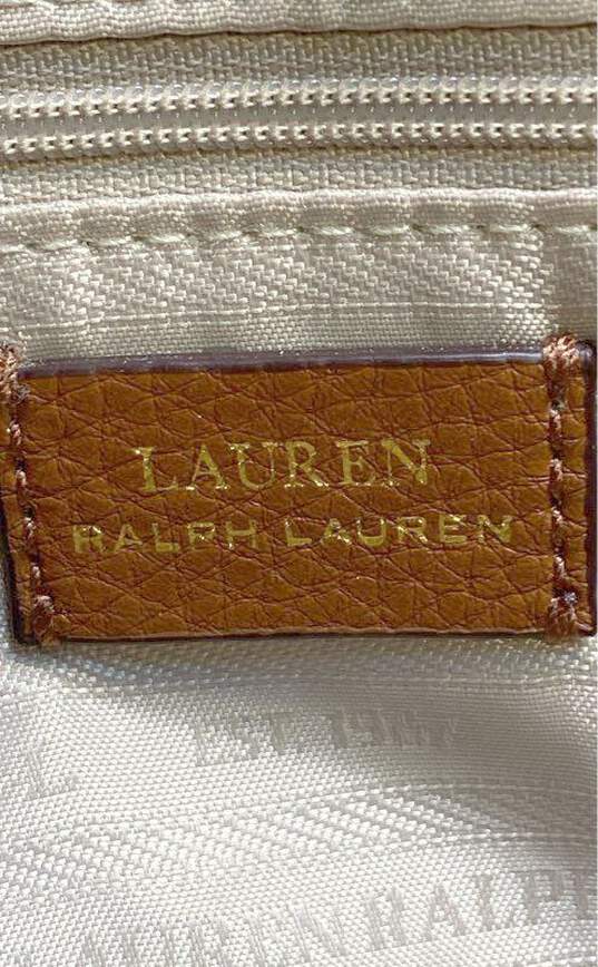 Lauren Ralph Lauren Zip Top Crossbody Brown image number 4