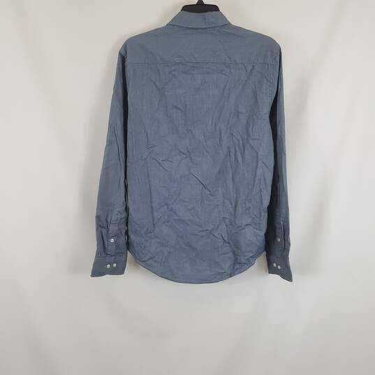 Tommy Hilfiger Men Blue Button-Up Shirt Medium NWT image number 2