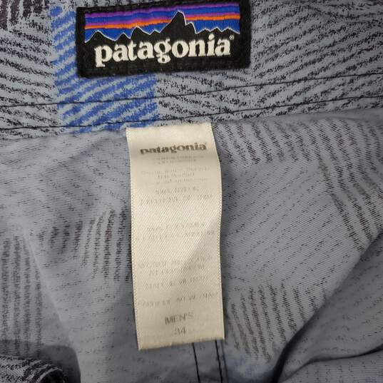 Patagonia MN's 100% Nylon Zip Pocket Blue Wavefarer Board Shorts Size 34 image number 3