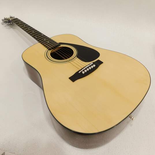 Yamaha Brand FD01S Model Wooden Acoustic Guitar w/ Soft Gig Bag image number 6
