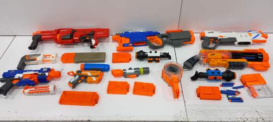 Large Collection of NERF Blasters, Ammo, & Accessories image number 1