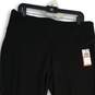 NWT Womens Black Flat Front Elastic Waist Pull-On Ankle Pants Size 1X image number 3