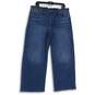 NWT Hudson Womens Blue Denim Medium Wash 5 Pocket Design Wide-Leg Jeans Size 34 image number 1