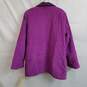 Bright purple corduroy quilted cotton jacket image number 3