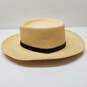 L.L Bean Black Band Beige Straw Hat Size M image number 3