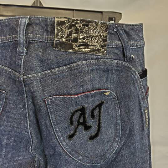 Armani Jeans Men Dark Wash Straight Jeans sz 27 image number 6