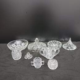 6 Pc. Crystal Glass Container Bundle
