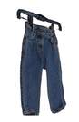 Unisex Kids Blue Pockets Medium Wash Relaxed Fit Denim Straight Jeans Size 4 image number 3