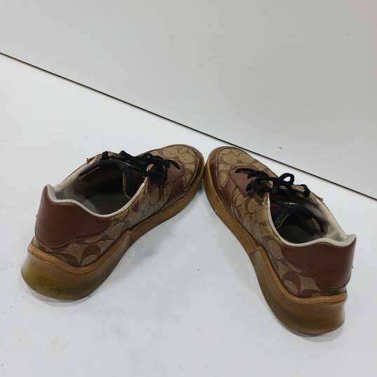 Men's Brown Coach Shoes Size 10 image number 3