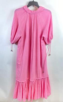 Free People Women Pink Maxi Shirt Dress S alternative image
