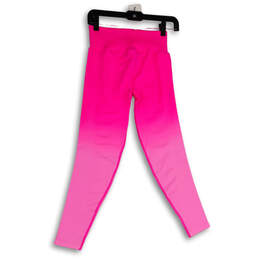 Womens Pink Elastic Waist Stretch Pull-On Skinny Leg Ankle Leggings Size S alternative image