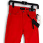 NWT Womens Red The Sultry Ultra High Pockets Stretch Skinny Leg Jeans Sz 24 image number 3
