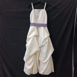 Good Girl White Ruffle Dress Size 8 alternative image