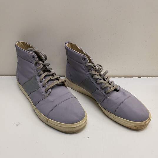 Adidas Ransom Valley Grey High Top Nylon Casual Sneakers Men's Size 11 image number 2