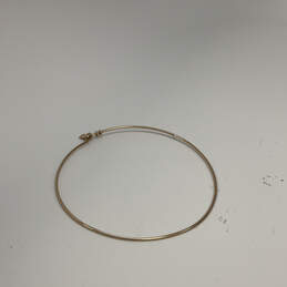Designer ALM SoHo Gold-Tone Neck Wire Hole Collar Choker Necklace alternative image