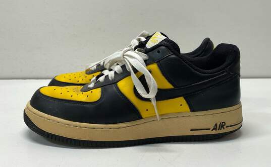 Nike Air Force 1 '07 Varsity Maize Black Yellow Casual Sneakers Men's Size 9 image number 3