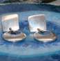Artisan MBSF Signed Sterling Silver Dangle Earrings image number 1