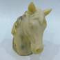 Vtg 1999 Enesco Corp Carved Marble Horse Head Bookends image number 8