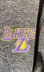 NBA Men Gray LA Lakers Zip Hoodie Sweater XL image number 5