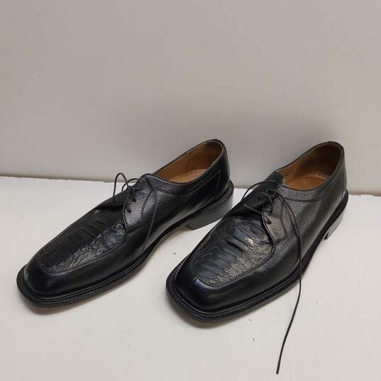 Belvedere Florence Black Leather Oxfords Men's Size 9.5 image number 2