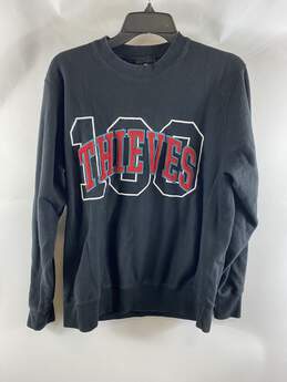 100 Thieves Men Black Crewneck Sweatshirt M