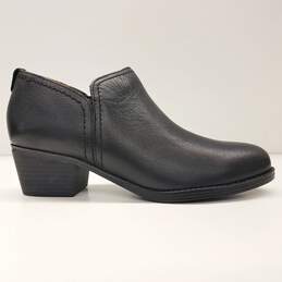 Naturalizer Zarie Black Leather Block Heel Ankle Bootie Women's Size 8M alternative image