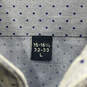 Mens Blue Polka Dot Long Sleeve Spread Collar Button-Up Shirt Size Large image number 3