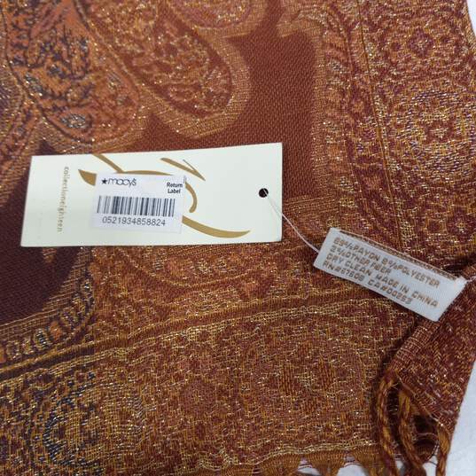Collection Eighteen Golden Copper Scarf NWT image number 5