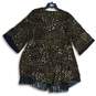 NWT Maurices Womens Black Floral Fringe Open Front Kimono Blouse Top Size XL image number 2