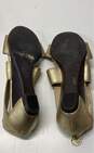 Michael Kors Gold Leather Strappy Sandals Shoes Size 7.5 M image number 6