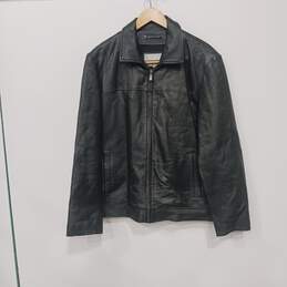 Wilsons Leather Black Jacket Men's Size M