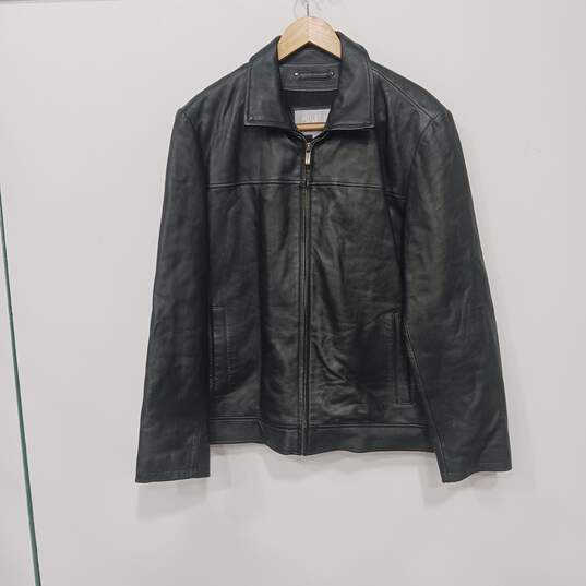 Wilsons Leather Black Jacket Men's Size M image number 1