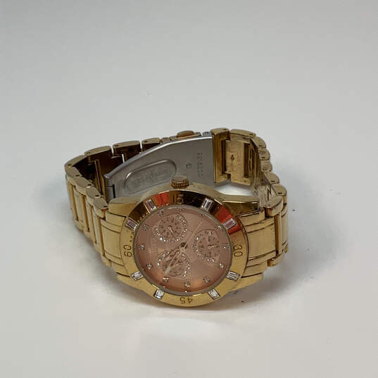 Designer Relic ZR15668 Gold-Tone Rhinestones Chronograph Analog Wristwatch image number 2