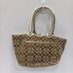 Coach Signature Bleeker Floral Brown and Tan Tote Purse alternative image