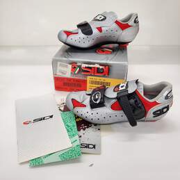 SIDI Laser Silver Red Cycling Shoes Women's Size 6