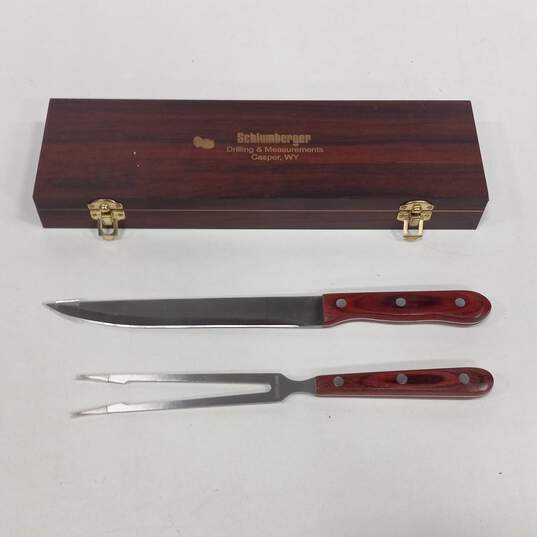Schlumberger Knife & Fork Set In Box image number 2