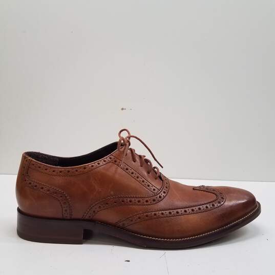 Cole Haan C12210 Warren Brown Leather Wingtip Oxford Dress Shoes Men's Size 10.5 M image number 1