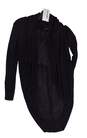 Womens Black Long Sleeve Open Front Cardigan Sweater Size XS image number 3