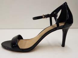 Michael Kors Patent Leather Ankle Strap Heels Black 10