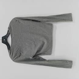 BTFBM Women's Grey Long-Sleeve Crop-Top Shirt Size Medium alternative image