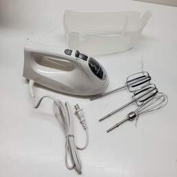 Hamilton Beach Electric Hand Mixer with Snap on Case and 3 Attachments New in Open Box
