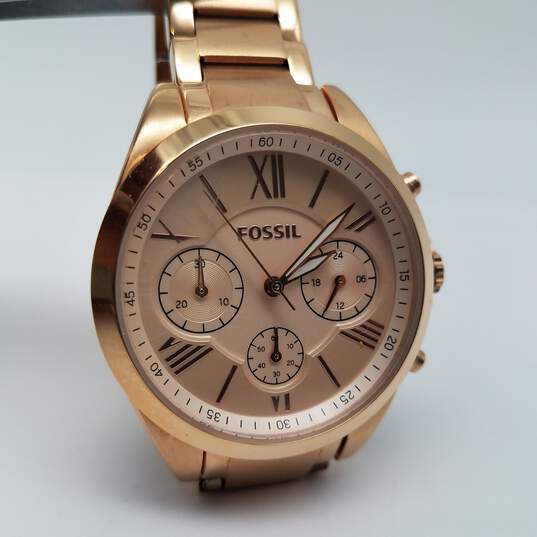 Fossil BQ 3036 35mm Rose Gold Watch 92g image number 1