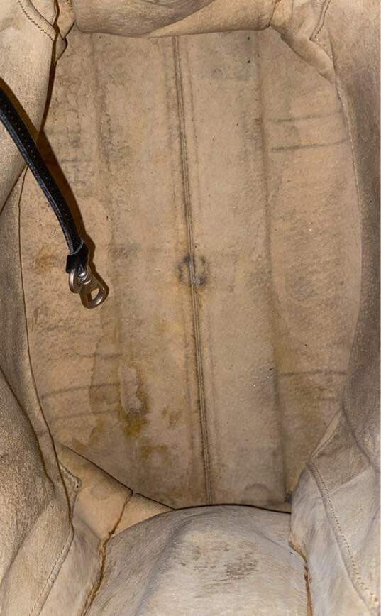 Stephane Kelian Paris Black Patent Woven Leather Tote Bag image number 4