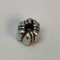 Designer Pandora S925 ALE Sterling Silver Dots And Ridges Clip Beaded Charm image number 2