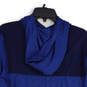 Mens Blue Heather Long Sleeve Activewear Hooded Pullover T-Shirt Size M image number 4