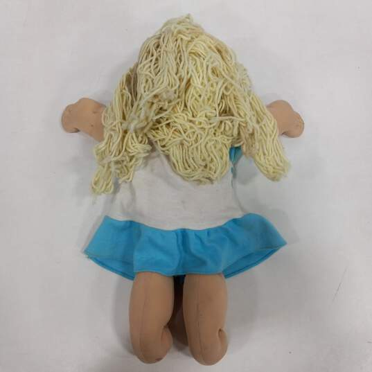 Blonde Yarn Hair Blue-Eyed Cabbage Patch Doll image number 2